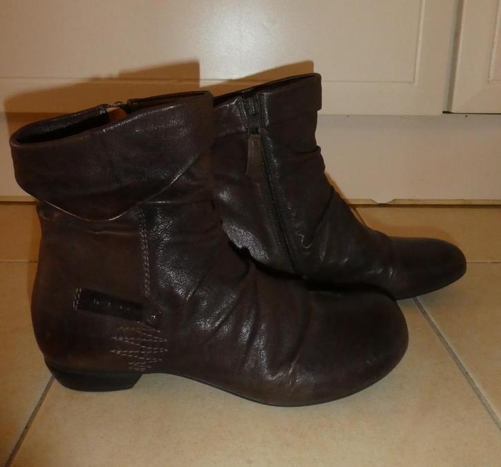 Airstep enkellaarzen maat 40 donkerbruin echt leer ZGAN, Kleding | Dames, Schoenen, Zo goed als nieuw, Lage of Enkellaarzen, Bruin