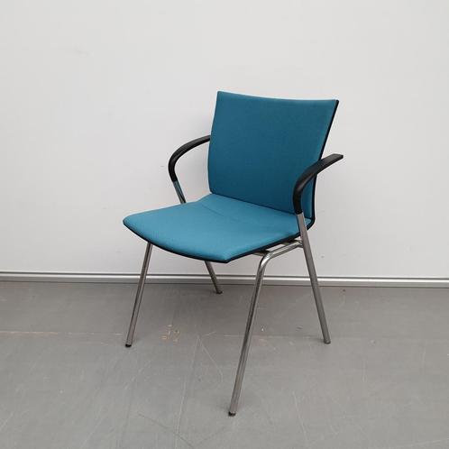 Ahrend 463 Siguard Rothe vergaderstoel - turquoise stof, Huis en Inrichting, Stoelen, Gebruikt
