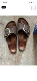 Birkenstock Madrid Big Buckle - Cognac kleur mt 39, Ophalen of Verzenden, Zo goed als nieuw, Bruin, Sandalen