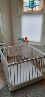 Vierkante Fabimax box (100x100), bodemhoogte verstelbaar, Kinderen en Baby's, Boxen, Ophalen, Gebruikt, Vierkant, In hoogte verstelbaar