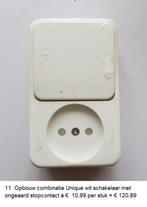opbouw stopcontacten schakelaars en afdekramen, Ophalen of Verzenden, Nieuw, Stopcontact