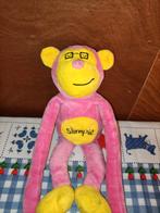 Slimpie aap knuffel roze Evora met klittenband 33 cm, Ophalen of Verzenden