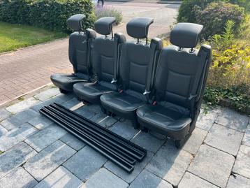 4 zwart leren stoelen 3p gordel vloerbevestiging isofix beschikbaar voor biedingen