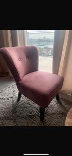 Roze Fauteuil Stoel Leen Bakker, Ophalen, Minder dan 75 cm, Scandinavisch, Zo goed als nieuw
