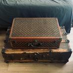 Zeldzame Louis Vuitton Monogram Reiskoffer (Trunk) +- 1920, 50 tot 60 cm, 45 tot 55 cm, Slot, Leer
