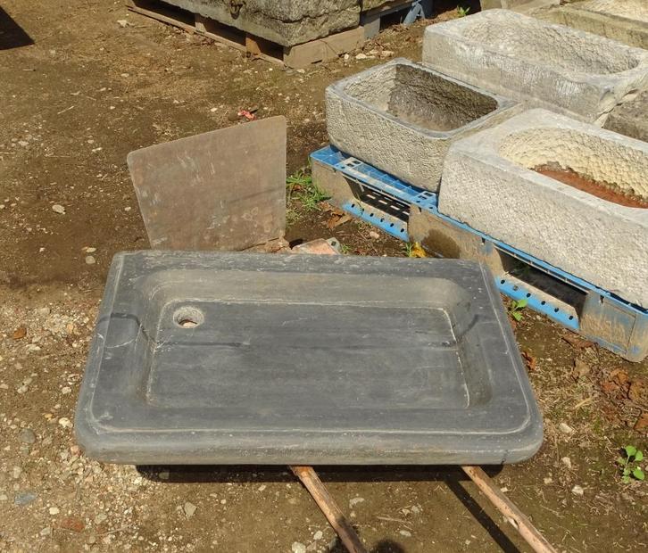 oude stenen gootsteen pompbak wasbak, Antiek en Kunst, Curiosa en Brocante, Ophalen
