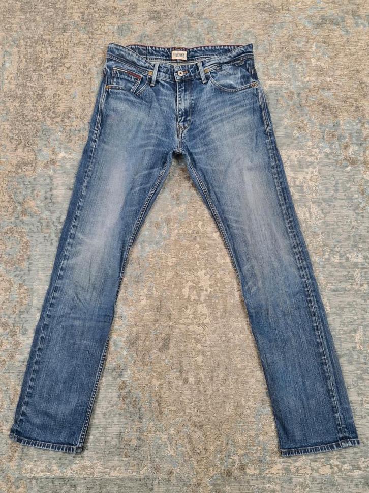 Tommy Hilfiger RYAN W32 L34 Straight 100% katoen Bronno3234, Kleding | Heren, Spijkerbroeken en Jeans, Zo goed als nieuw, W32 (confectie 46) of kleiner