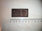 Bloedgroep patch A- (NEG) desert, Ophalen of Verzenden, Landmacht, Nederland, Embleem of Badge