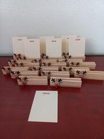 Kerst menukaart houders hout - Rudolf, sneeuwpop, kerstbal, Huis en Inrichting, Woonaccessoires | Kandelaars en Kaarsen, Nieuw