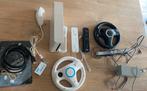 Wii Set zonder spellen - 2 Sturen/controller - Compleet, Ophalen of Verzenden, Gebruikt, Met 2 controllers, Met stuurtje
