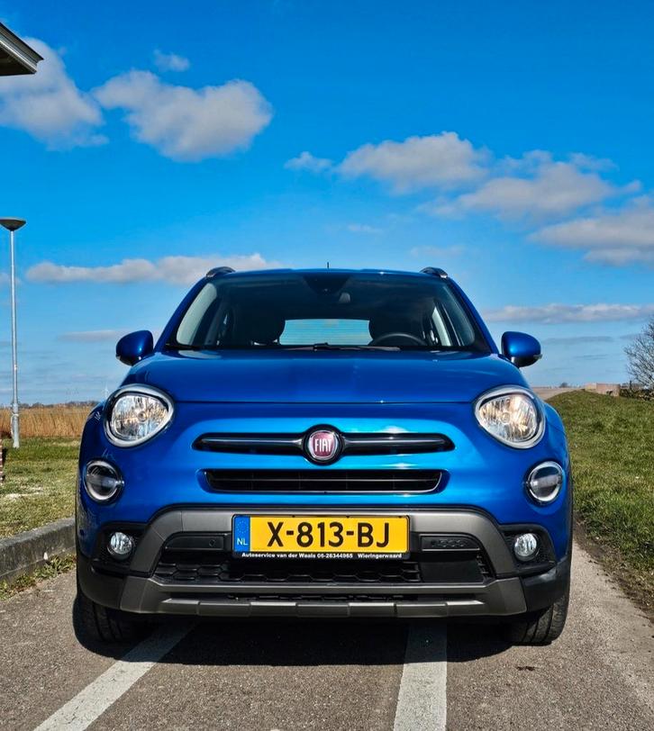 Fiat 500X 1.3 GSE Eco 150pk DCT 2019 Blauw, Auto's, Fiat, Particulier, 500X, ABS, Achteruitrijcamera, Adaptive Cruise Control