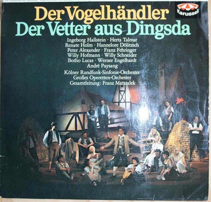 LP Der Vogelhandler, Cd's en Dvd's, Vinyl | Klassiek, Gebruikt, Romantiek, Opera of Operette, 12 inch, Ophalen of Verzenden