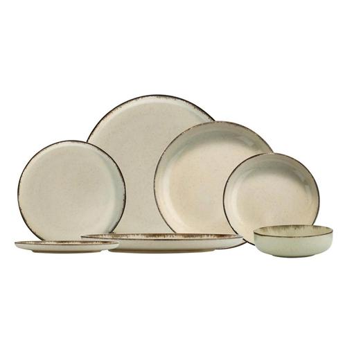 24-delige serviesset Loods - beige, Antiek en Kunst, Antiek | Servies compleet, Ophalen of Verzenden