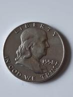 Halve Franklin dollar 1958d usa kk  f.8.11.n14, Postzegels en Munten, Munten | Amerika, Ophalen of Verzenden