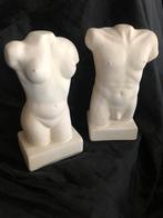 Keramiek Torso Borstbeeld Man Vrouw, Ophalen, Gebruikt, Mens