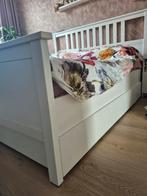 Tweepersoons bedframe wit hout 180x200, Ophalen, Wit, Tweepersoons, Zo goed als nieuw