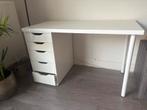 IKEA Bureau LAGKAPTEN/ALEX  wit met lades 120x60, Huis en Inrichting, Bureaus, Ophalen, Gebruikt, Bureau