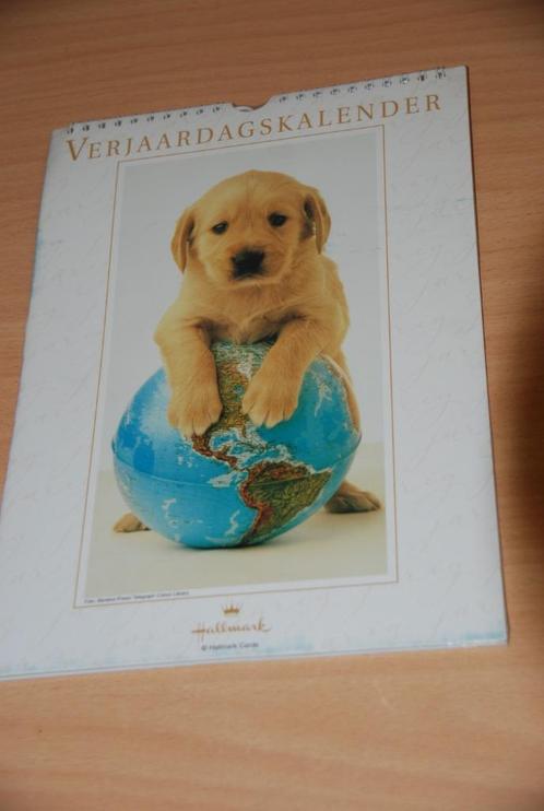 Verjaardagskalender hond.                  Hallmark., Hobby en Vrije tijd, Feestartikelen, Nieuw, Feestartikel, Ophalen of Verzenden