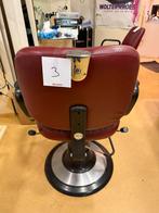 Kappersstoel bordeauxrood nr3, Ophalen, Gebruikt