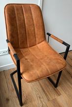 Leren eetkamerstoel, Huis en Inrichting, Stoelen, Ophalen, Gebruikt, Bruin, Leer