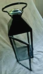 Lantaarn voor kaars of waxinelichtje, of voor decoratie, Ophalen, 50 tot 75 cm, Zwart, Zo goed als nieuw