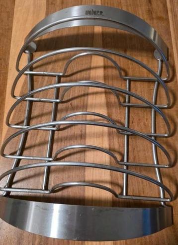 Weber zeer degelijk rvs sparerib rek.  beschikbaar voor biedingen