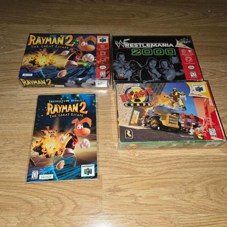 3x Lege Amerikaanse N64 NTSC doosjes + handleiding, Spelcomputers en Games, Games | Nintendo 64, Zo goed als nieuw, Verzenden