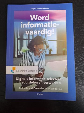 Word informatievaardig! ISBN 978900189985-1 beschikbaar voor biedingen