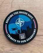 Patch NATO Summit 2025 Den Haag, Ophalen of Verzenden, Landmacht, Nederland, Embleem of Badge