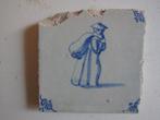 een 17e eeuwse tegel met een dame, Antiek en Kunst, Ophalen of Verzenden