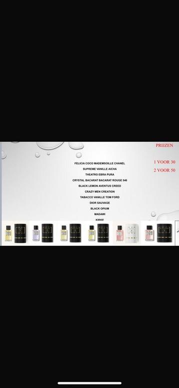 Parfum beschikbaar voor biedingen