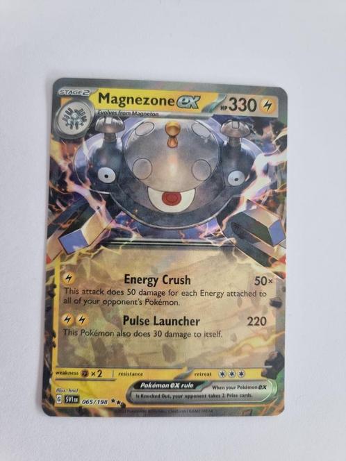 Scarlet & Violet - Magnezone EX 065/198, Hobby en Vrije tijd, Verzamelkaartspellen | Pokémon, Nieuw, Losse kaart, Ophalen of Verzenden