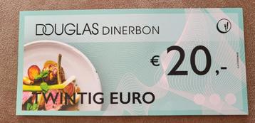 Restaurant kortingsbon van douglas t.w.v. 20 euro