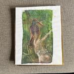 Schilderrij Vogel, Ophalen of Verzenden, Minder dan 50 cm, Schilderij, Minder dan 50 cm