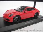 Porsche 911 (992) Carrera 4 GTS 2021 Rood 1/18 Minichamps, Hobby en Vrije tijd, Modelauto's | 1:18, Ophalen of Verzenden, Nieuw