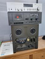 Vintage set met AKAI cassettedeck, versterker + bandrecorder, Audio, Tv en Foto, Cassettedecks, Ophalen, Enkel, Akai, Tape counter