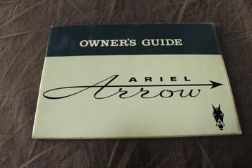 Ariel Arrow motorcycle owner's guide 1959 ?? beschikbaar voor biedingen