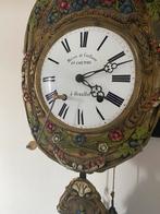 Comtoise polychrome bloemslinger, Antiek en Kunst, Antiek | Klokken, Ophalen