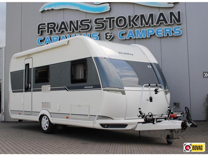 Hobby On Tour 470 KMF Stapelbed Voortent Mover Fietsendrager, Caravans en Kamperen, Caravans, Bedrijf, tot en met 5, 1000 - 1250 kg