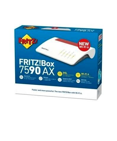 Fritzbox 7590ax Nieuw in Doos, Computers en Software, Routers en Modems, Nieuw, Router met modem, Verzenden