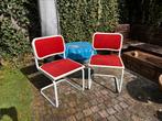 2 vintage buisframe stoelen, Ophalen of Verzenden, Zo goed als nieuw