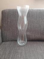 Mooi gevormde hoge vaas van 49 cm, Ophalen, Gebruikt, Overige kleuren, Glas
