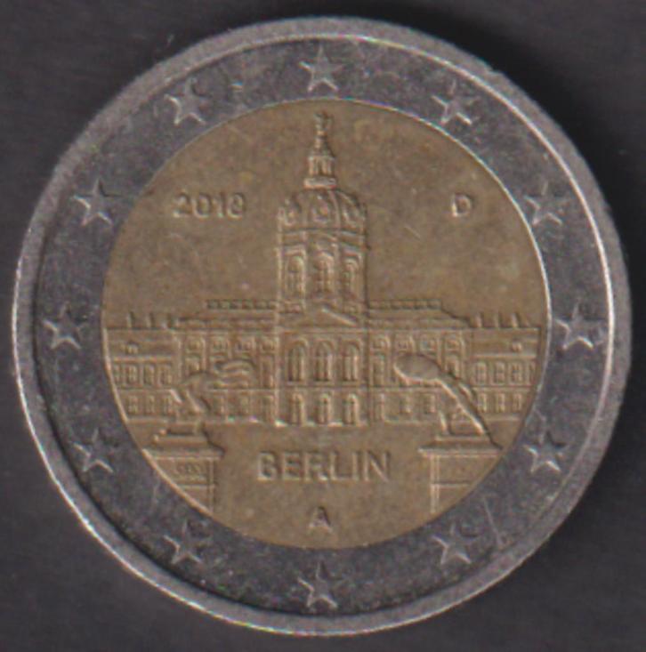 2 € munt Berlijn 2018 A. ADV. no.2 S., Postzegels en Munten, Munten | Europa | Euromunten, Losse munt, 2 euro, Duitsland, Verzenden