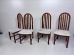 4 x vintage teak eetkamerstoel deens setprijs, Huis en Inrichting, Stoelen, Ophalen, Nieuw, Vier, X