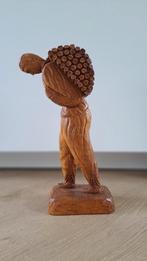 Houten Beeldje van een Lastdrager, Ophalen of Verzenden