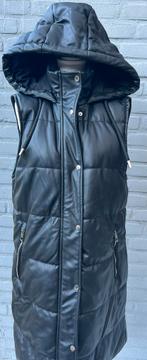 ZARA lange bodywarmer van zacht leer – maat S, Ophalen of Verzenden, Zo goed als nieuw, Maat 36 (S), Zwart
