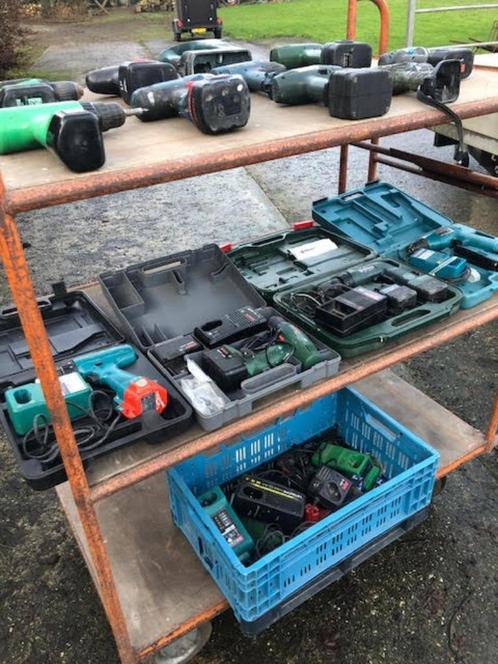 14 accu boormachines, Doe-het-zelf en Verbouw, Gereedschap | Boormachines, Gebruikt, Boormachine, 600 watt of meer, Ophalen