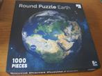 round  puzzle EARTH 1000 stukjes, Hobby en Vrije tijd, Denksport en Puzzels, Ophalen of Verzenden, 500 t/m 1500 stukjes, Gebruikt