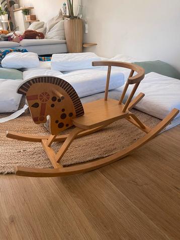Vintage Houten Schommelpaard beschikbaar voor biedingen