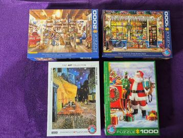 Eurographics legpuzzels 1000 en 2000 stukjes beschikbaar voor biedingen